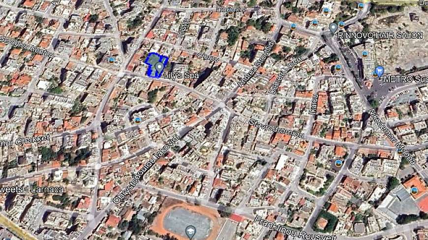 Land in Larnaca with a high building density.