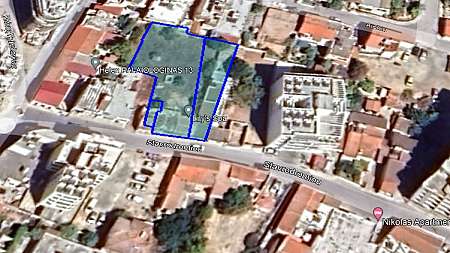 Land in Larnaca with a high building density.