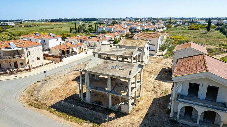 Incomplete residential development in Frenaros, Famagusta