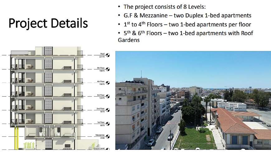 Central plot in Larnaca for sale with architects plans.