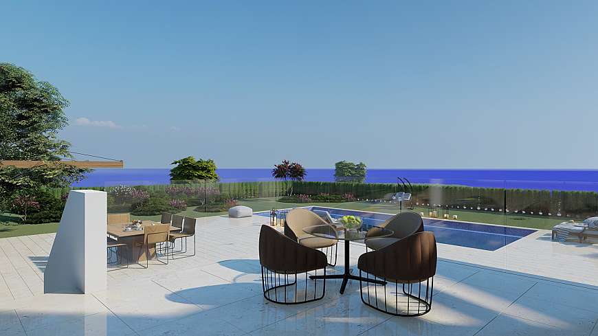 5 bdrm sea front villa for sale/Paphos