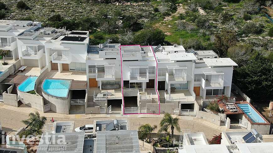 Coastal Two-storey semi-detached house, in Cavo Greco, Paralimni