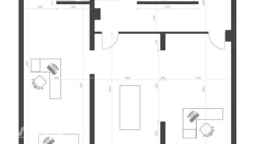 Office for rent/center