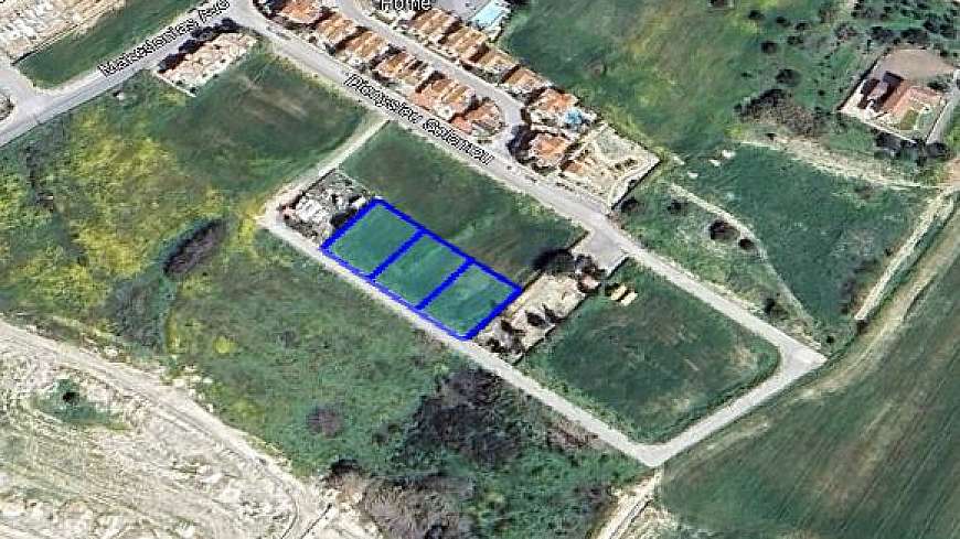 3 Adjacent Plots for Sale in Pyla Village, Near UCLan University,Larnaca.