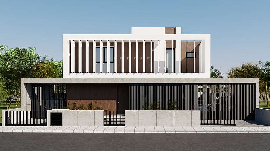 Plot with planning permit in Pyla,Larnaca for two houses.