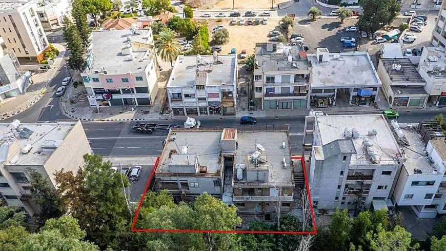 Commercial plot with a mixed-use building in Strovolos, Nicosia