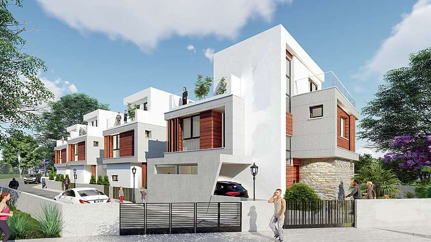 4 bdrm villas for sale/Agios Tychonas