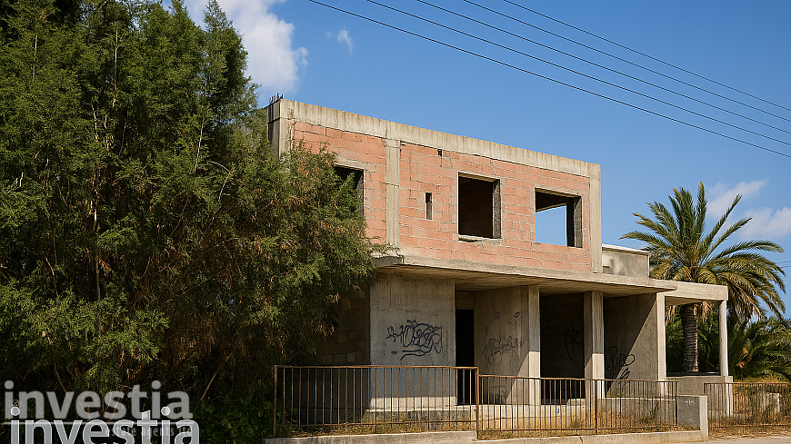 Incomplete Two-Storey Home For Sale in Arediou, Nicosia
