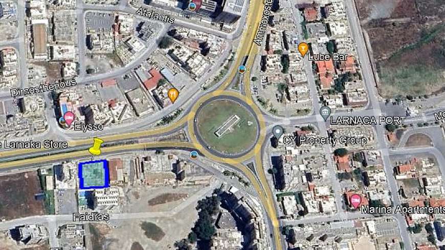 Prime Plot of Land for Sale Near Larnaca Port Area-Ready Planning Permit.