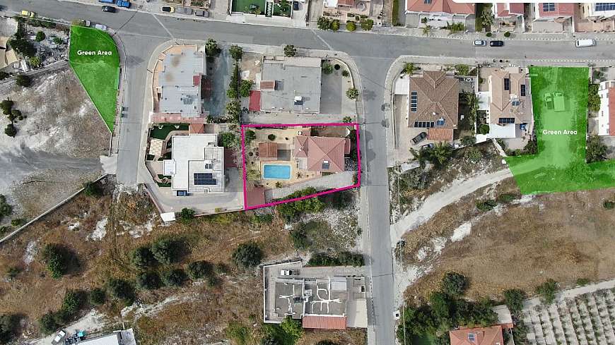 Two storey House with a Swimming Pool in Anglisides, Larnaca