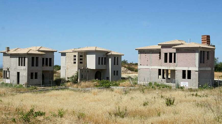 Incomplete residential development in Koili, Paphos