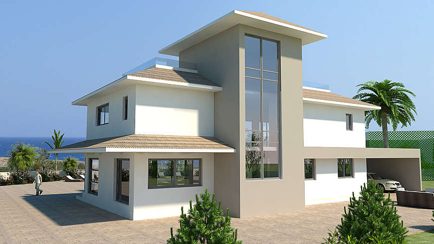 5 bdrm beachfront villa for sale/Ormidhia