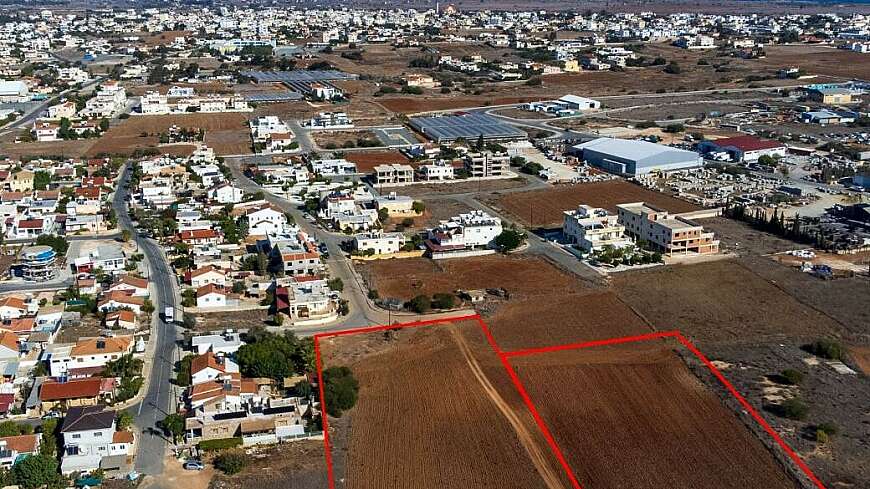 Two adjacent residential fields in Deryneia, Famagusta