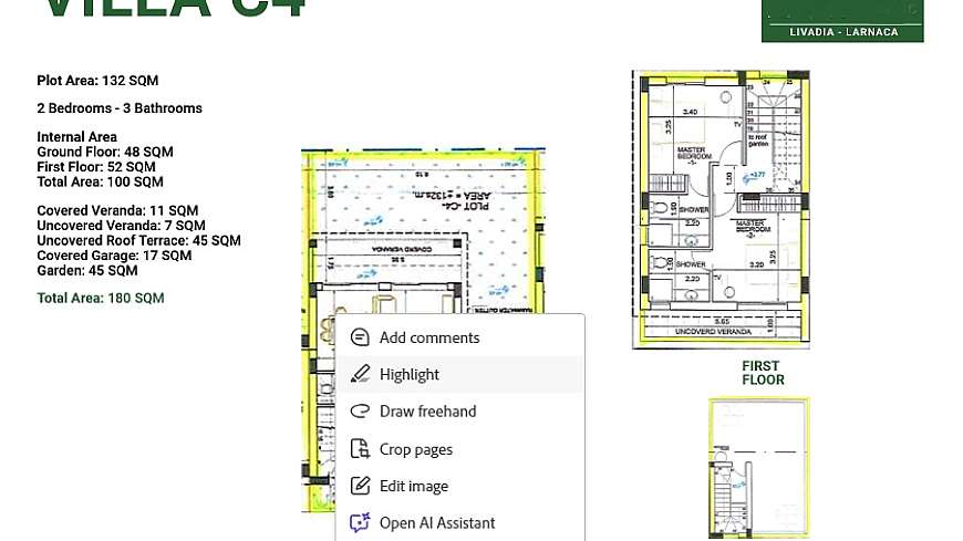 2 bdrm house/Livadhia