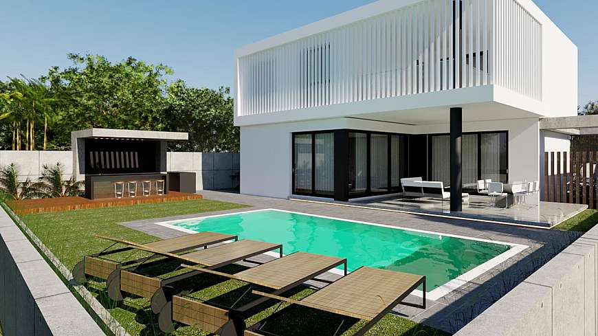 Plot with planning permit in Pyla,Larnaca for two houses.