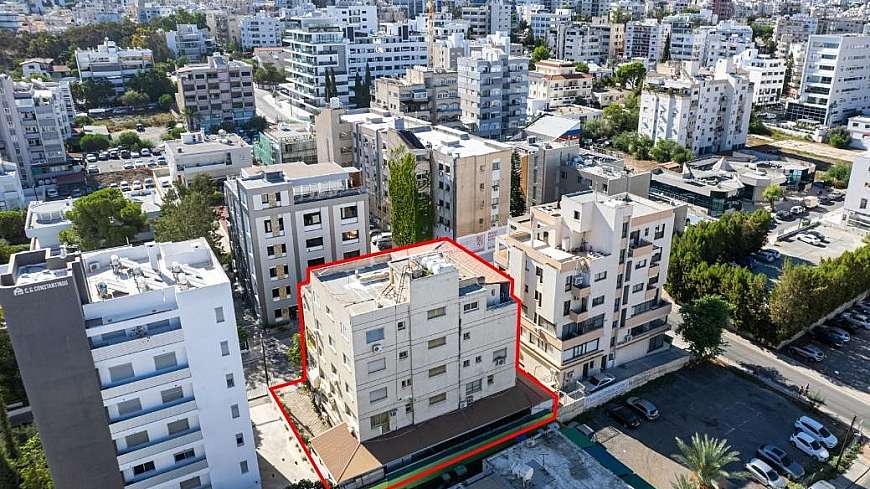 Four storey mixed-use building in Agioi Omologites, Nicosia