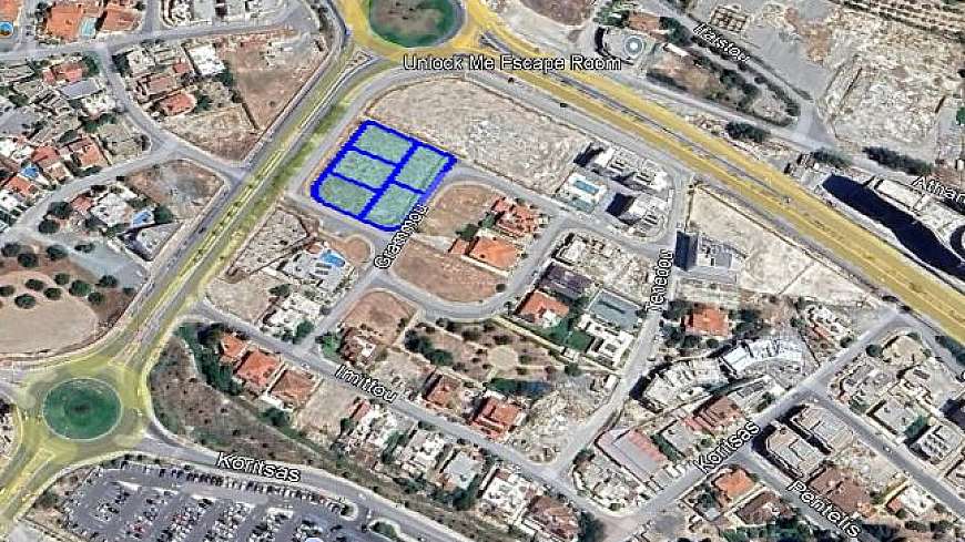 Plots for sale near Larnaca Metropolis Mall.