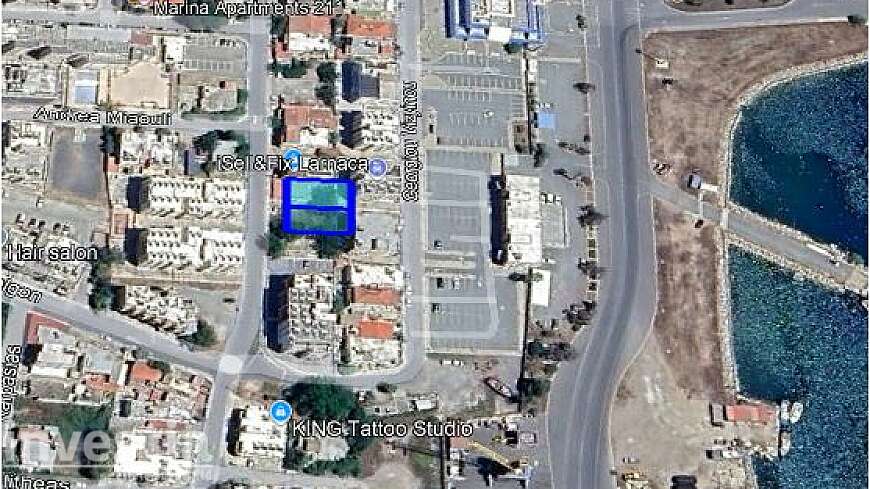 Two plots for sale near the Larnaca marina and port.