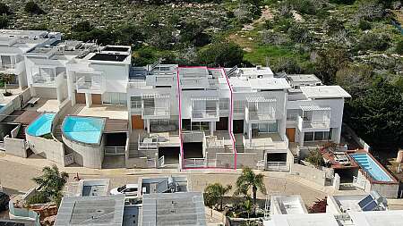 Coastal Two-storey semi-detached house, in Cavo Greco, Paralimni