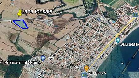 Land in Livadhia Larnaca for sale.