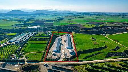 Field with a poultry farm in Agios Ioannis Malountas, Nicosia