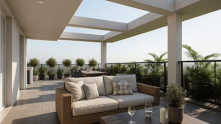 2 Bedroom Penthouse with Roof Garden for sale near Metropolis Mall, Larnaca