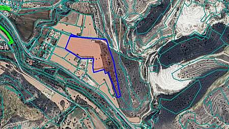 Expansive Land for Sale in Ayia Anna, Larnaca – 36,000 m²,approved permit to divide it into 25 individual plots.