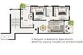 2 bdrm apt/center