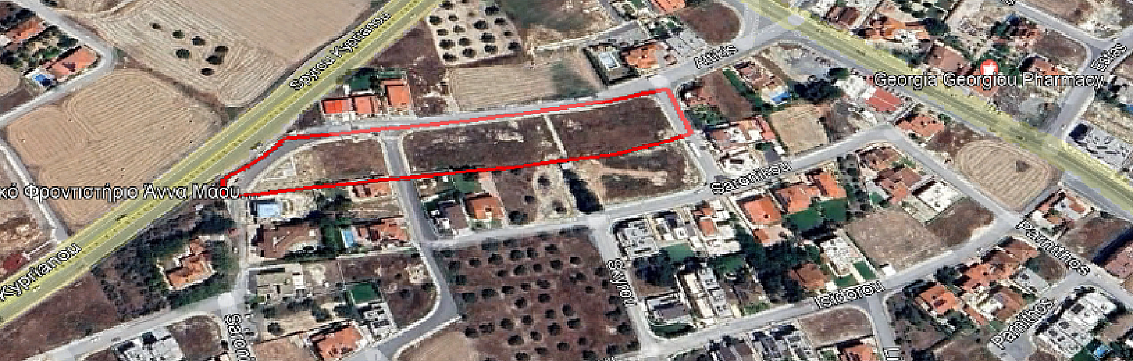 Plots of Land near Metrop­o­lis Mall, Larnaca.